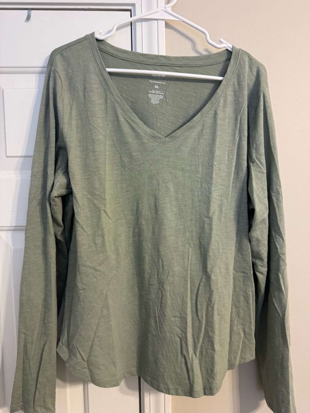 Sonoma Olive Green Everyday V-Neck Tee